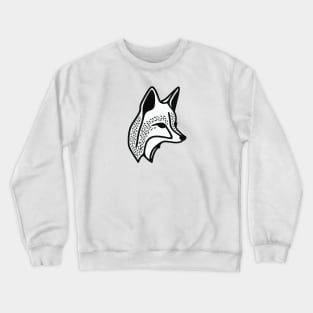 Handpoke style fox Crewneck Sweatshirt